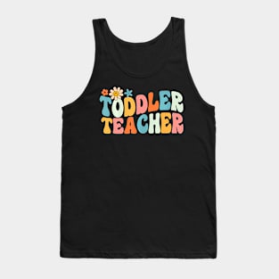 Groovy Toddler Teacher Appreciation Back To School Tank Top